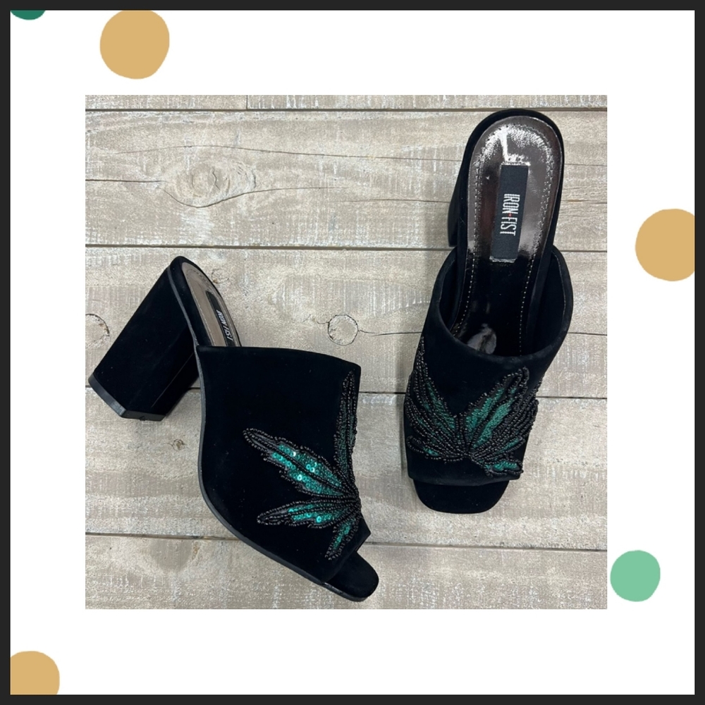 💚 Iron Fist Mary Jane Slide Heel 💚